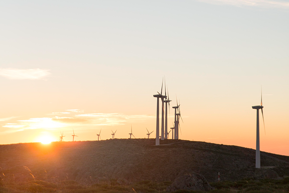 sunrise windmill image